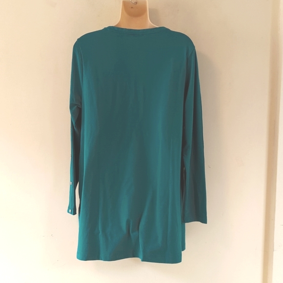 Chicos Button-Sleeve Tunic L - Picture 7 of 15